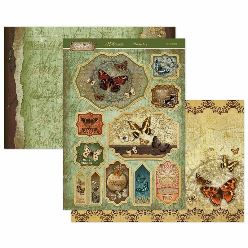 Hunkydory Flight of the Butterflies - Mirri Magic Topper Set - In Full Flight