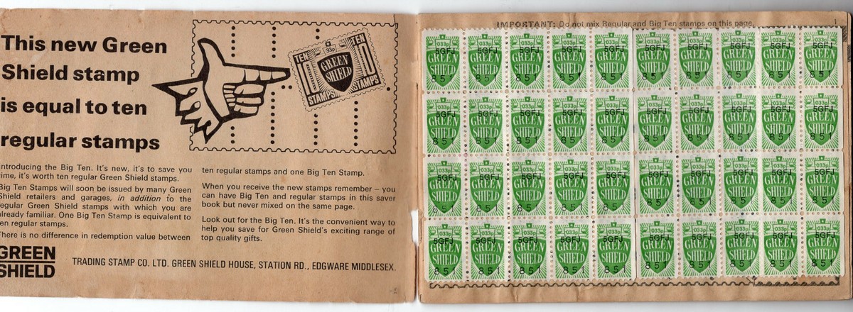 GREAT BRITAIN, 212 CINDERELLAS ON BOOKLET, GREEN SHIELD, VF | eBay