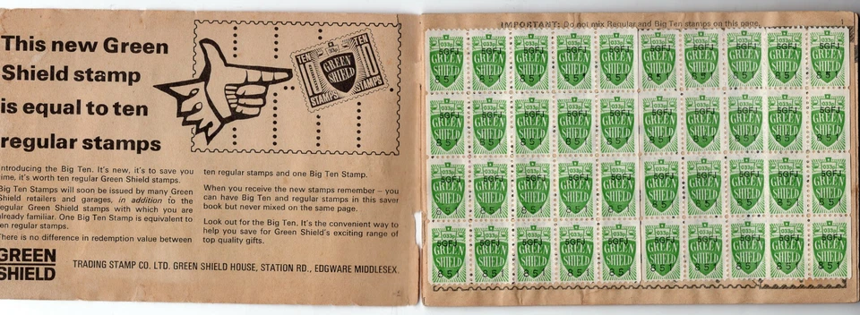 GREAT BRITAIN, 212 CINDERELLAS ON BOOKLET, GREEN SHIELD, VF - Image 2 of 4