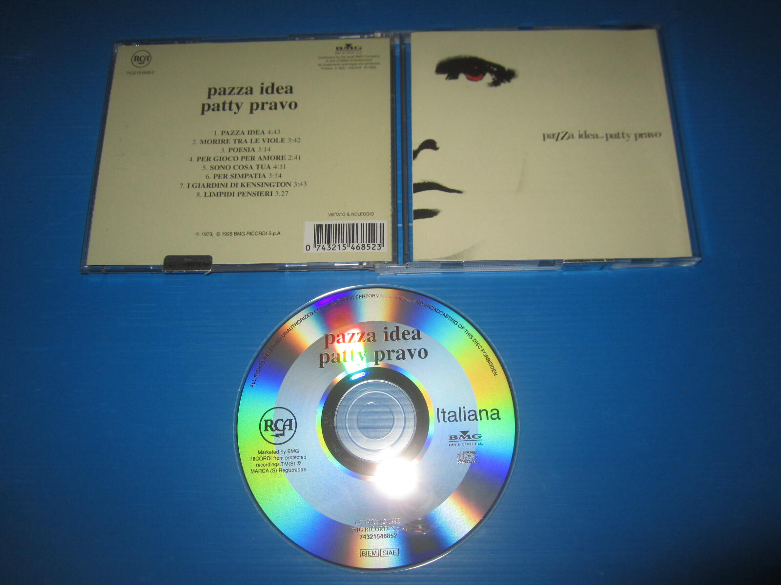 PATTY PRAVO - PAZZA IDEA- RCA 74321546852 NM/NM 1998 ITALIA