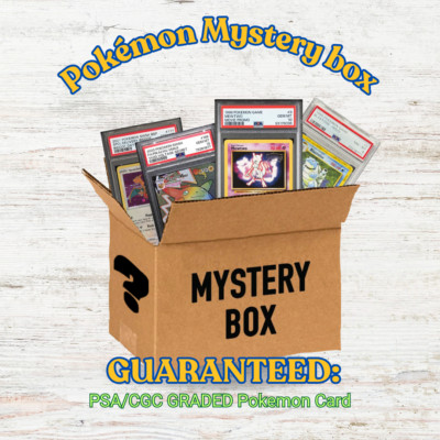 Random PSA/CGC Graded RARE JPN/ENG Pokemon Card + BONUS (read desc), Mystery