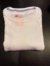 Hanes Mens Crew T-Shirt 3-Pack ComfortSoft Tagless Moisturewicking White Small