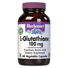 Bluebonnet L-Glutathione 100 Mg 60 Vegetable Capsules, free-form Amino-Acid
