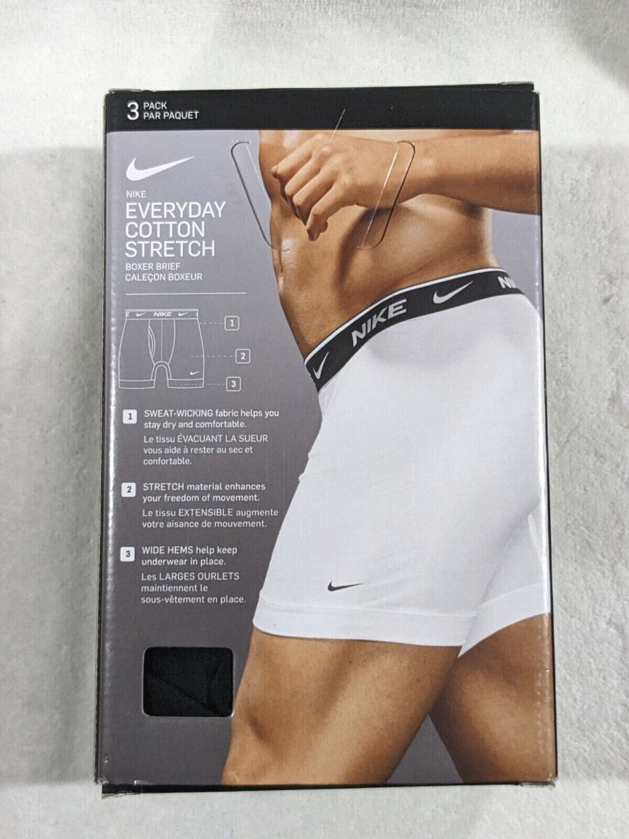 Nike Men's Everyday Cotton Stretch Multi Boxer Briefs (3 Nike Men's Everyday Cotton Stretch Multi Boxer Briefs (3