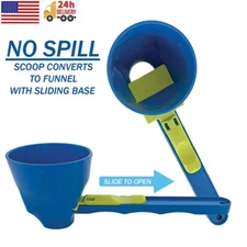 2pcs Mess Measuring Funnel Protein Powder Sliding Spoon Coffee Colander Spoon