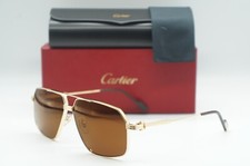 NEW CARTIER CT0270S 002 GOLD BROWN AUTHENTIC SUNGLASSES FRAME 61-12