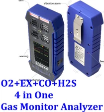 O2+Ex+CO+H2S FOUR In 1 Portable Multi Gas Detector Monitor Gas Leakage Detection