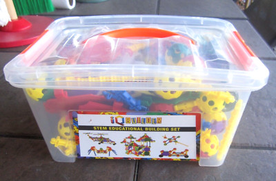 IQ Builder 164pc STEM Learning Creative Construction Educational Building Set