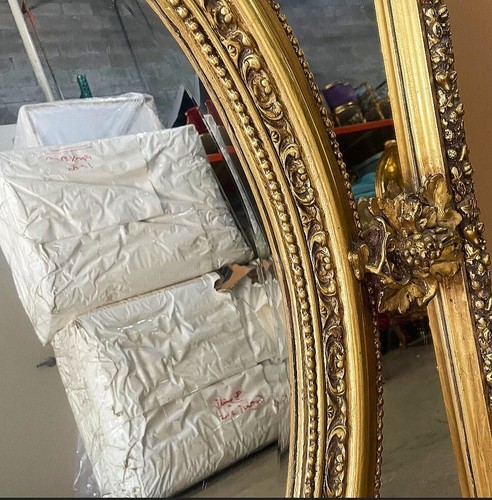 Rococo Style Gold Wall Mirror Baroque Mirror French Gold Leaf - 第 3/3 張圖片