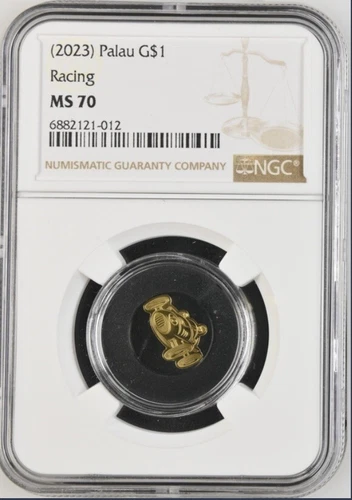 2023 Palau Race Car Racing💥TOP POP💥0.5g Gold Coin NGC 70 CIT