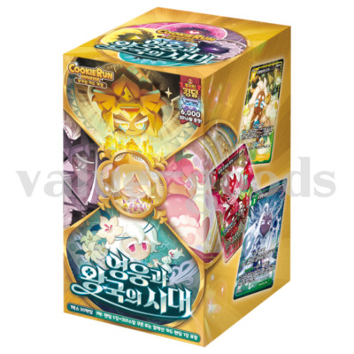 Cookie Run TCG Braverse The Age of Heroes and Kingdom Booster Pack Vol.3 Kore...