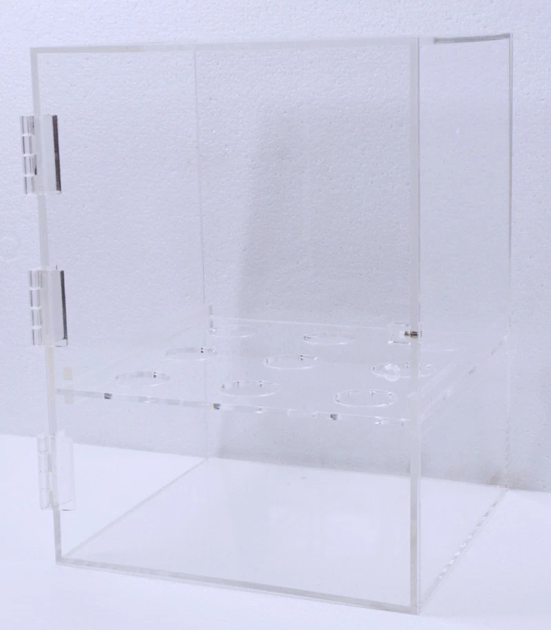 021036:9 Agujeros Gabinete de Cono de Helado, Vitrina de Rollos de Huevos, Acrílico Transparente Foto 2 de 4