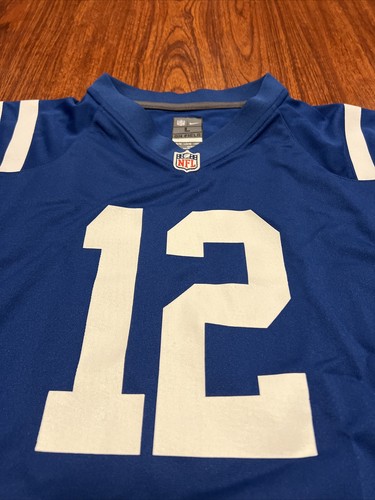Nike Youth Andrew Luck Indianapolis Colts Blue Game Version Jersey Large L Boys - Picture 4 of 10