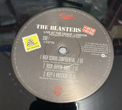 THE BLASTERS 1982: Over There LP 33 RPM Vinyl 12" Slash Win 1-23735 in Shrink - Picture 4 of 7