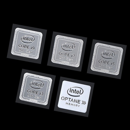 10th Generation Intel Core i9 i7 i5 i3 CPU Metal Sticker Laptop Logo Stic*eh - Picture 3 of 27