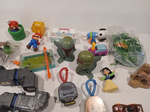 Junk Drawer Mixed Toy Lot McDonald's Disney DC Star Wars Peanuts Mario Minions - Picture 3 of 6