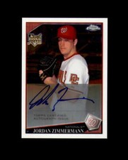 Jordan Zimmerman 2009 Topps Chrome Signed Topps Nationals