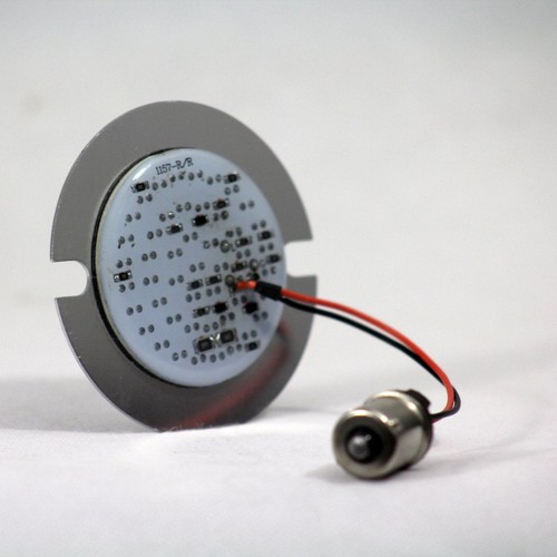 Eagle Lights 3 1/4" Harley LED FLAT Red Rear Turn Signals 1156 - Picture 4 of 6