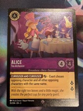 Disney Lorcana Into the Inklands ALICE Tea Alchemist COLD FOIL Super Rare 35
