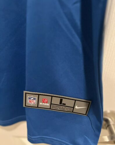 Jared Goff Detroit Lions Blue Stitched Jersey Mens Size - Large - Picture 3 of 5