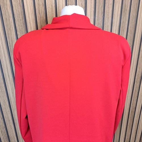 Made in Italy Jacket Red Womens 2XL UK 18 Blazer Long Sleeve - Picture 8 of 10