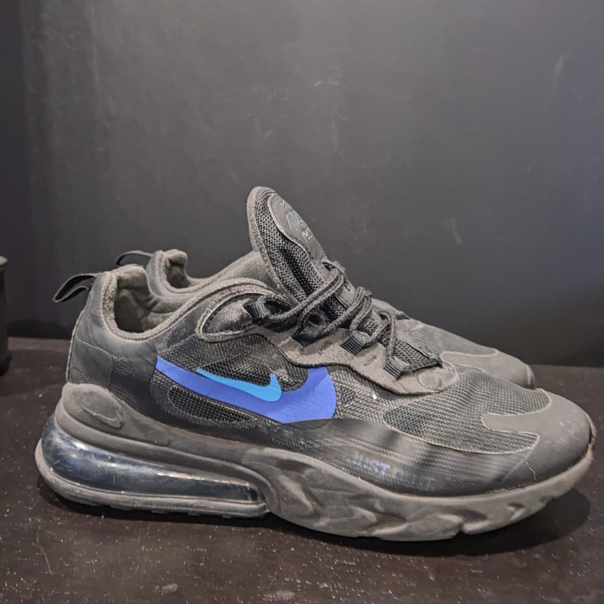 nike air max 270 react eng silver and blue
