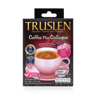 40 Sachets Truslen Coffee Plus Collagen Fat Burn L-Carnitine Sugar Free Low Fat