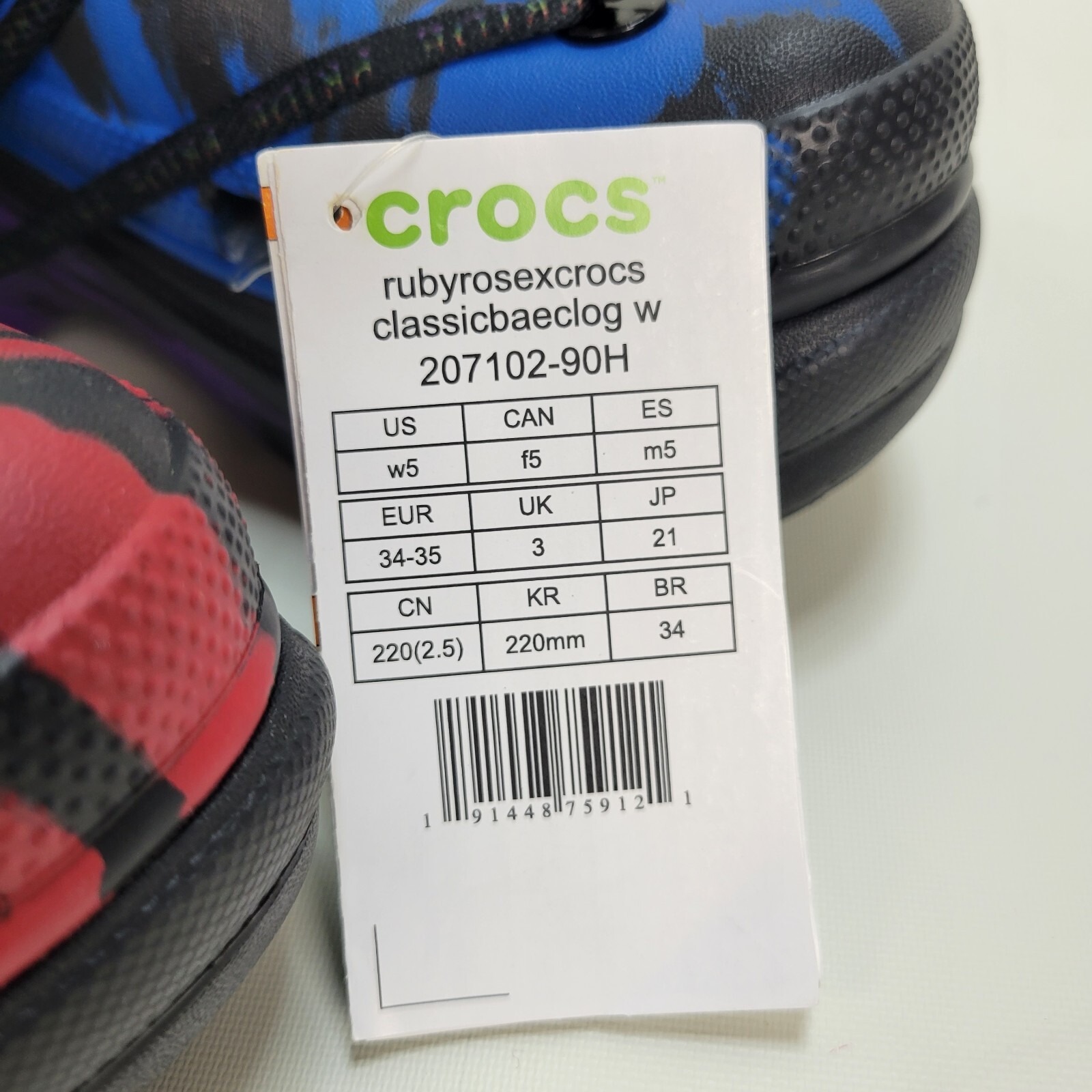 NWT Crocs Ruby Rose Just Love Pride Bae Clogs Platform Womens 5 eBay