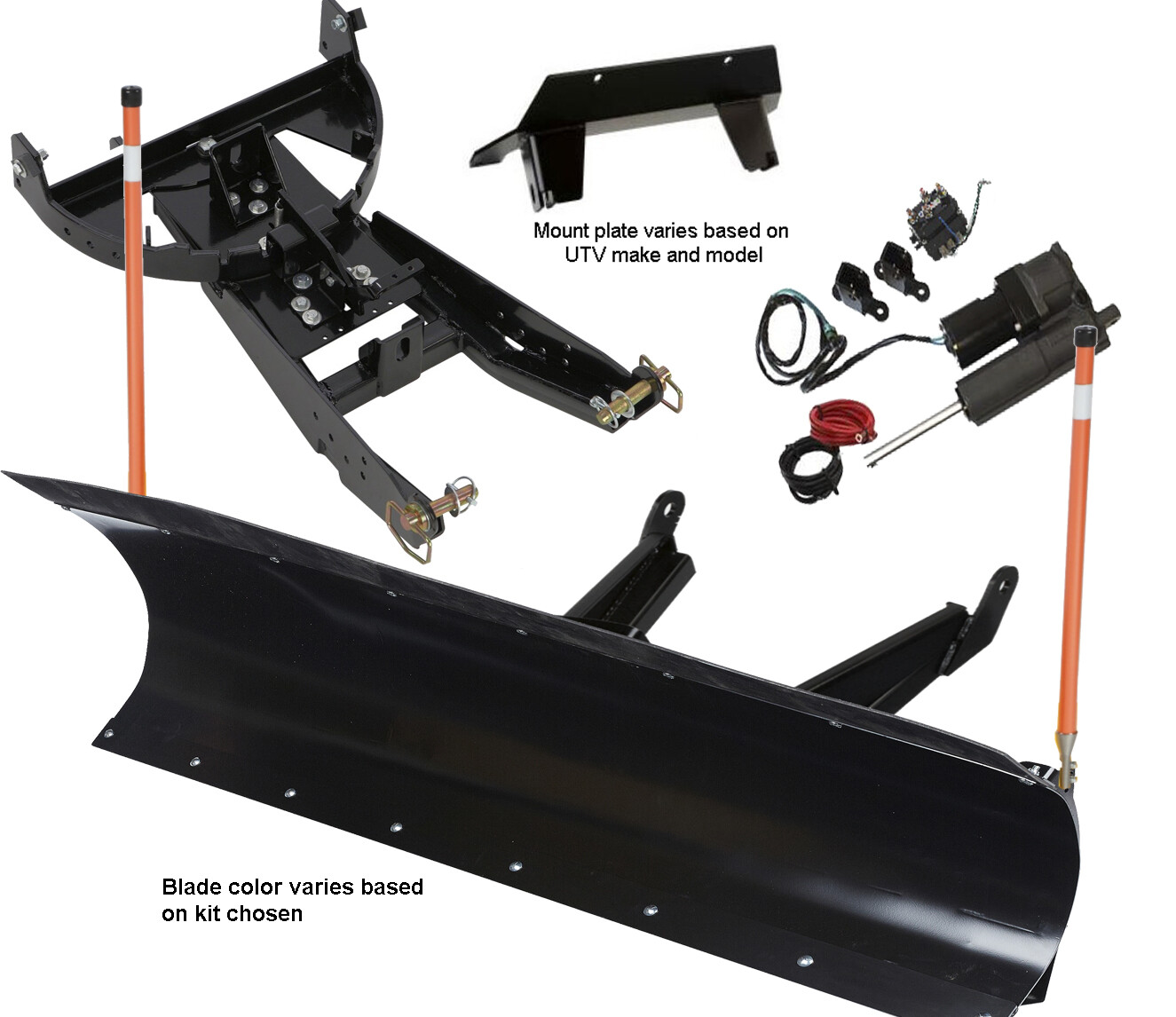 72 inch DENALI Pro UTV Snow Plow & Hydroturn 2014+ Hisun 500 & 700 eBay