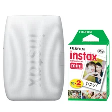 FUJIFILM INSTAX MINI LINK 3 Smartphone Printer Clay White + 20 Film Sheets