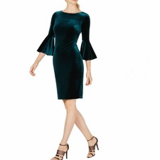 calvin klein hunter green dress