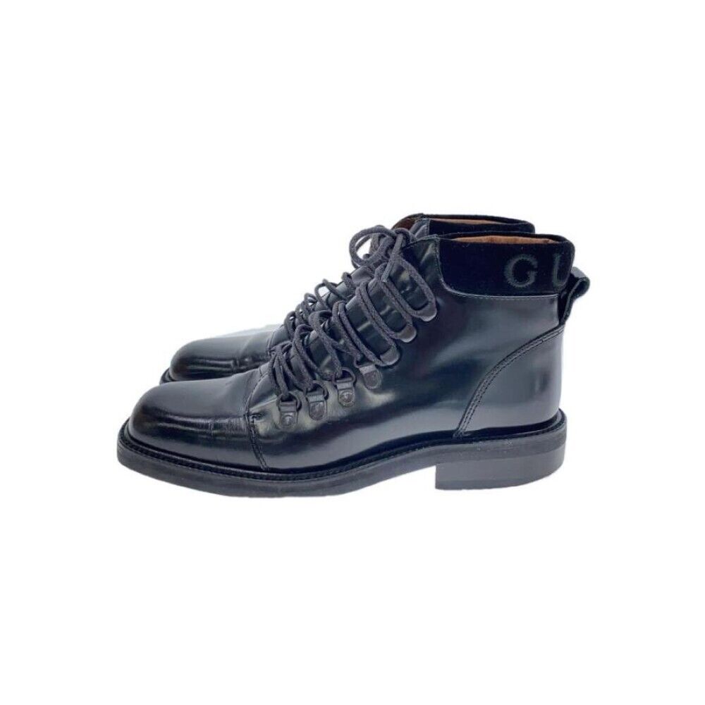 Gucci Boots Heel Lace-up Leather Black EU35.5/US5.5 29404c Gucci Boots Heel Lace-up Leather Black EU35.5/US5.5 29404c