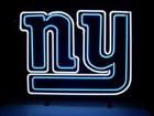 New York Giants Man Cave 24"x20" Neon Light Sign Lamp Artwork Club Open Glass
