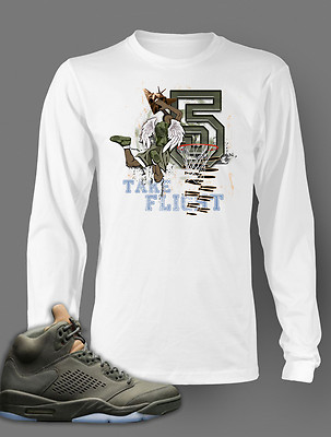 Sneaker Tee Shirt To Match Air J5 Sneaker Take Flight Graphic Air Dunk tshirt