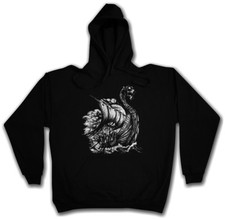 VIKING SHIP VIII HOODIE Boat Dragon Vikings Norse Norsemen Odin Thor Valhalla