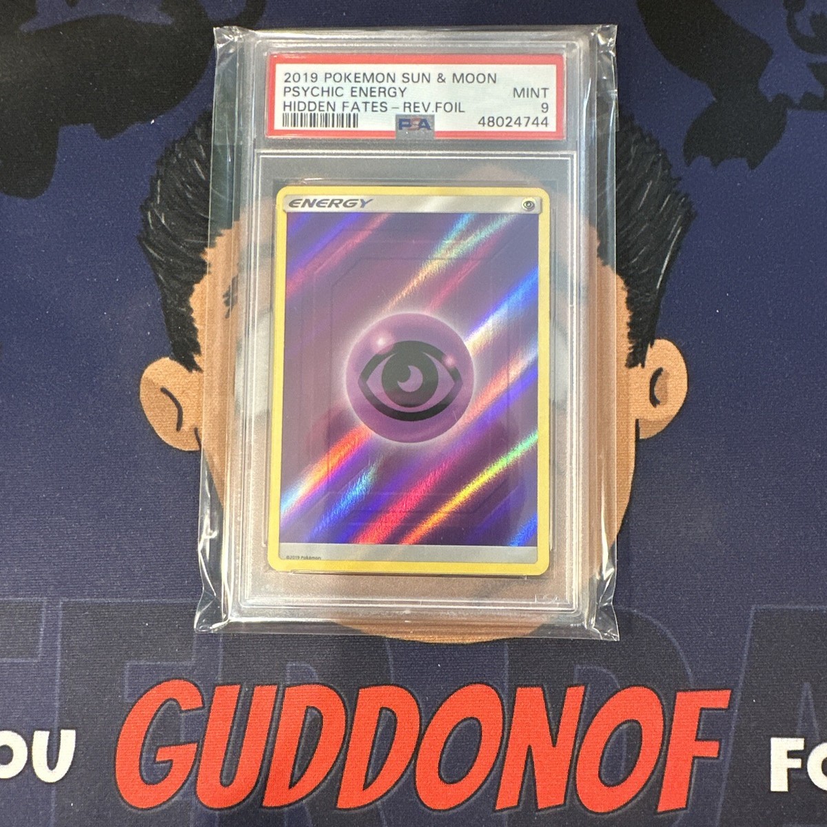 PSA 9 MINT 2019 Pokemon Hidden Fates PSYCHIC ENERGY REVERSE HOLO