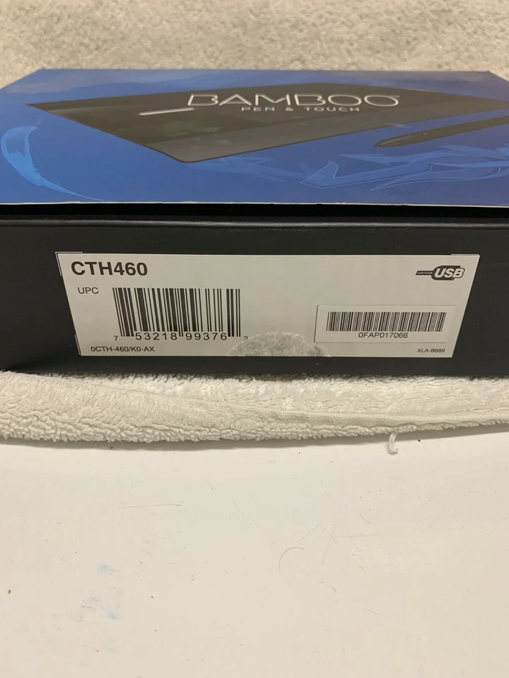 Paquete de bolígrafo de bambú y tableta de arte táctil Wacom CTH460 USB diseño gráfico dibujo Foto 2 de 3