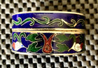 VINTAGE ORIENTAL FLOWER DESIGNED CHINOISIERE TRINKET HINGED PILL BOX 2" X 1 1/2" — photo 2