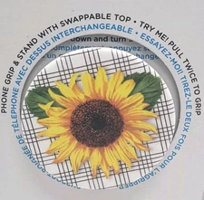 PopSockets Phone Grip Stand Sunflower POPGRIP Popsocket