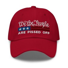 We The People are Pissed Off Baseball Cap Dad Hat for Men Women