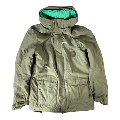 Oakley Pro Rider Series Ski Jacket Size Large Green Full Zip