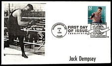 1998 Jack Dempsey Wins Title FDC Celebrate the Century LEB Cachet