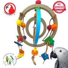 Bonka Bird Toys 2251 Bagel Spinner Medium to Large Bird Toy Amazon African Grey