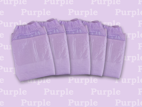 M - XL 10 Pack Adult diaper, Purple plain and simple Disposable 6000ml - Picture 3 of 3