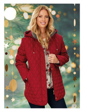 Ewm Isle Diamond Quilt Coat, Size 14 Uk 2131861