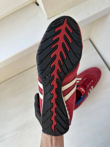 Adidas Goodyear Team Red Suede Racing Sneakers US 10 / UK 9.5 / EU 44 Rare Y2K - Picture 4 of 15