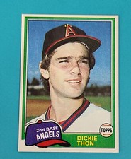 1981 Topps #209 Dickie Thon California Angels BASEBALL Card 6B