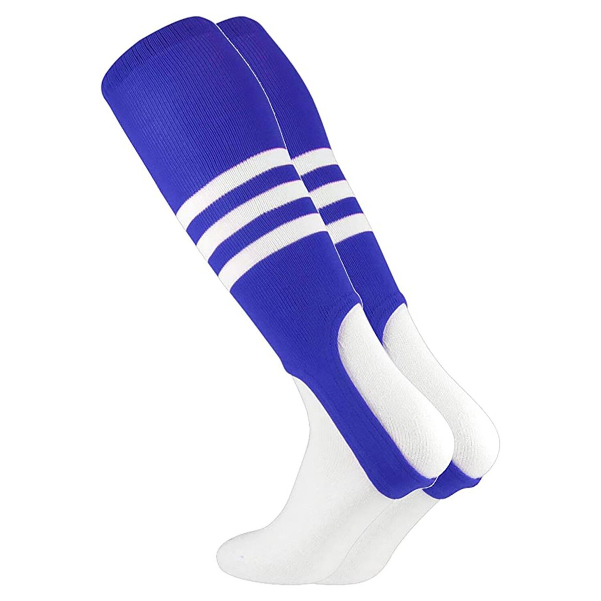 Lot De 5 Chaussettes étrier TCK Sports – Baseball/Softball – Marron/Blanc, Taille S
