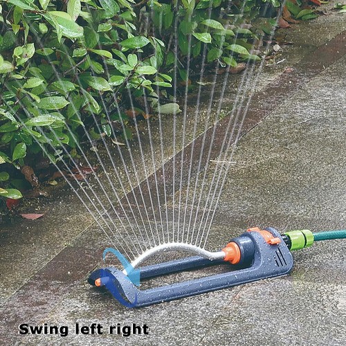 Irrigatore Prato Irrigatore Giardino Auto Rotazione 180° Oscillante Irrigatore Regolabile - Foto 8 di 26