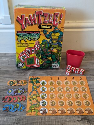 Teenage Mutant Ninja Turtles Yahtzee! Junior 2003 Parker komplett guter Zustand
